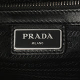 PRADA プラダ ブリック 黒/赤 メンズ サフィアーノ ハンドバッグ Aランク 中古 銀蔵
