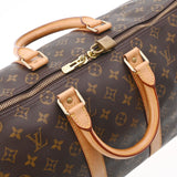 LOUIS VUITTON ルイヴィトン モノグラム キーポル45 ブラウン M41428 レディース モノグラムキャンバス ボストンバッグ Bランク 中古 銀蔵