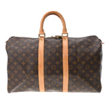 LOUIS VUITTON ルイヴィトン モノグラム キーポル45 ブラウン M41428 レディース モノグラムキャンバス ボストンバッグ Bランク 中古 銀蔵