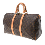 LOUIS VUITTON ルイヴィトン モノグラム キーポル45 ブラウン M41428 レディース モノグラムキャンバス ボストンバッグ Bランク 中古 銀蔵