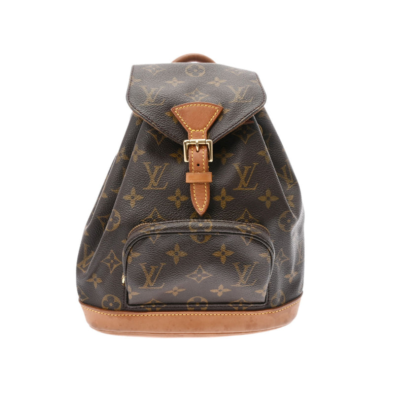 LOUIS VUITTON ルイヴィトン モノグラム ミニモンスリ ブラウン M51137 レディース モノグラムキャンバス リュック・デイパック Bランク 中古 銀蔵