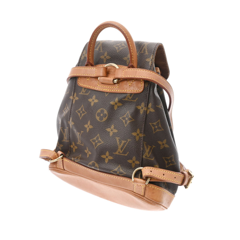 LOUIS VUITTON ルイヴィトン モノグラム ミニモンスリ ブラウン M51137 レディース モノグラムキャンバス リュック・デイパック Bランク 中古 銀蔵