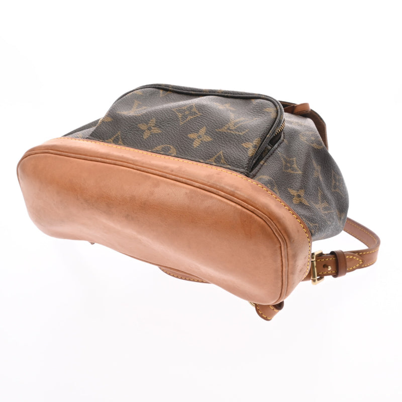 LOUIS VUITTON ルイヴィトン モノグラム ミニモンスリ ブラウン M51137 レディース モノグラムキャンバス リュック・デイパック Bランク 中古 銀蔵