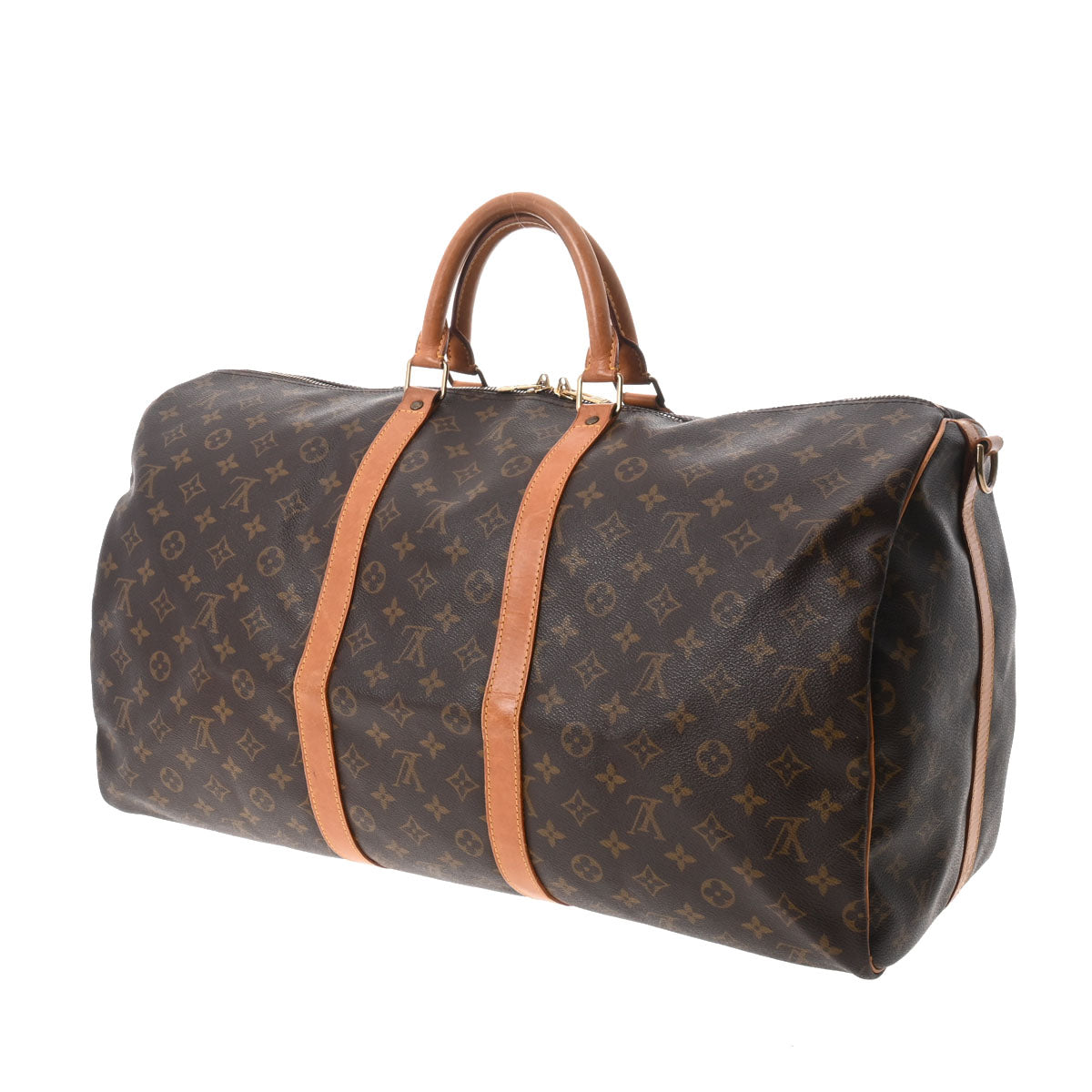 LOUIS VUITTON キーポル55 バンドリエール ルイヴィトンキーポルバンドリエール 55 14145 ブラウン レディース