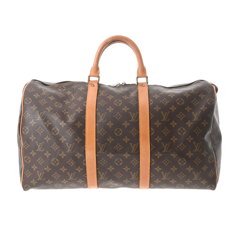 LOUIS VUITTON ルイヴィトン モノグラム キーポル 50 ブラウン M41426 レディース モノグラムキャンバス ボストンバッグ Bランク 中古 銀蔵