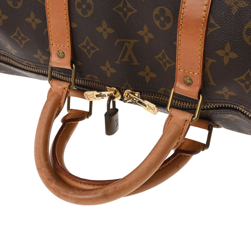 LOUIS VUITTON ルイヴィトン モノグラム キーポル55 ブラウン M41424 ユニセックス モノグラムキャンバス ボストンバッグ Bランク 中古 銀蔵