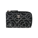 CHANEL シャネル カメリア  黒 A82334 レディース ラムスキン コインケース Aランク 中古 銀蔵