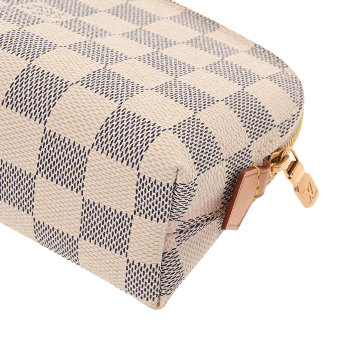 ルイヴィトンポシェット コスメティック 43022 白 ユニセックス ダミエ