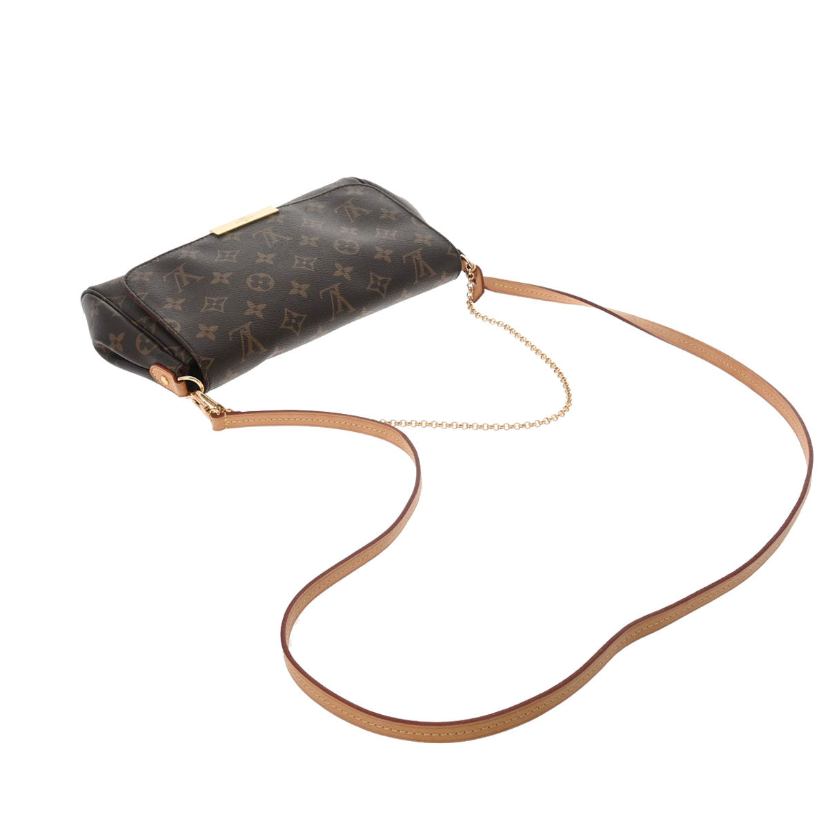 LOUIS VUITTON ルイヴィトン モノグラム フェイボリット MM ブラウン M40718 レディース モノグラムキャンバス ショルダーバッグ  ABランク 中古 - 定番から人気の限定