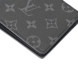 LOUIS VUITTON ルイヴィトン ポルトフォイユ ミュルティプル 黒/グレー M61695 メンズ モノグラムエクリプスキャンバス 二つ折り財布 新品 銀蔵