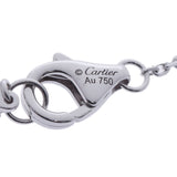 CARTIER カルティエ Cドゥカルティエ 一粒ダイヤ レディース K18ホワイトゴールド ネックレス Aランク 中古 銀蔵