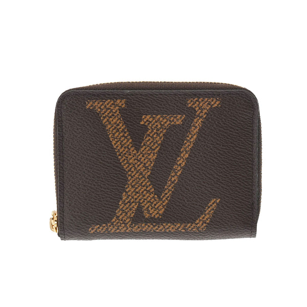 LOUIS VUITTON ルイヴィトン モノグラム ジャイアント ジッピーコインパース ブラウン M69354 ユニセックス モノグラムキャンバス コインケース 新同 中古 銀蔵