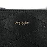 SAINT LAURENT サンローラン 黒 698204 ユニセックス レザー トートバッグ ABランク 中古 銀蔵