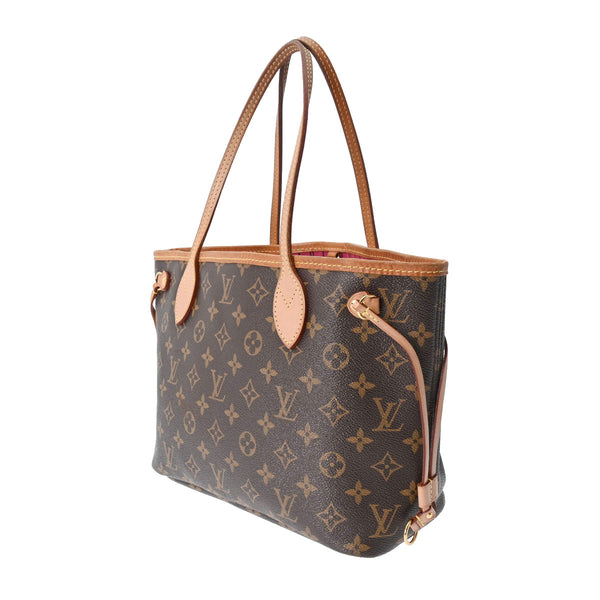 LOUIS VUITTON ルイヴィトン モノグラム ネヴァーフル PM ブラウン/ピヴォワンヌ M41245 レディース モノグラムキャンバス ハンドバッグ Bランク 中古 銀蔵