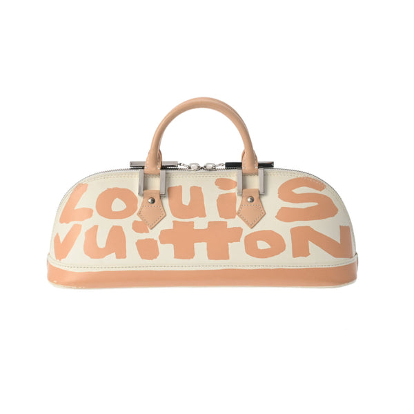 LOUIS VUITTON ルイヴィトン モノグラム グラフィティ アルマ ホリゾンタル ベージュ M92176 レディース レザー ハンドバッグ Bランク 中古 銀蔵