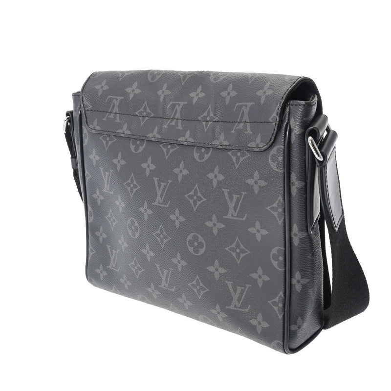 LOUIS VUITTON ルイヴィトン モノグラムエクリプス ディストリクトPM NM 黒/グレー M44000 メンズ モノグラムエクリプスキャンバス ショルダーバッグ Bランク 中古 銀蔵