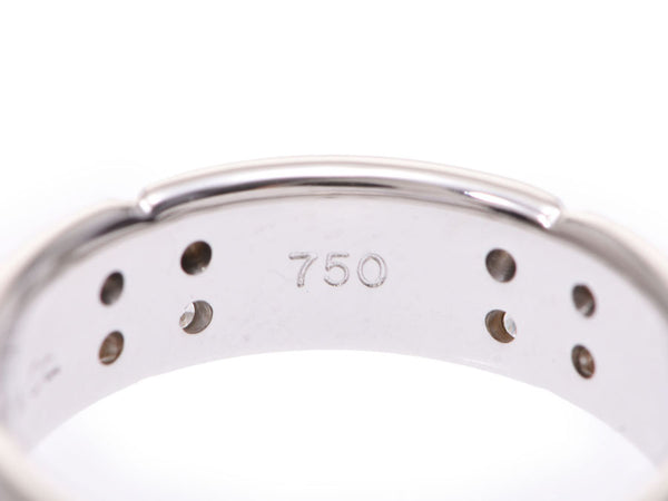 蒂芙尼·斯特里梅里卡林 #6.5 女士 WG 20P 钻石 5.2g 戒指 A 级美容产品 TIFFANY_CO 二手银藏