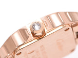 Cartier Mini Santos Du moisel diamond bezel WF 9011z8 ladies PG Watch