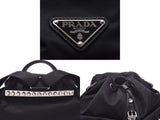 Prada Backpack Black Studs 1BZ811 Ladies Men Nylon Backpack A Rank PRADA Used Ginzo