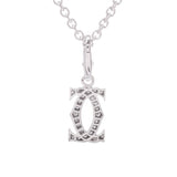 CARTIER Cartier 2C Charm Necklace Women's WG/Diamond Necklace A Rank Used Ginzo