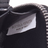 BOTTEGAVENETA BOTTEGA VENETA圆形拉链零钱包Intrecciato黑色中性小牛皮零钱包P00398203W