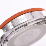 HERMES Hermes Clipper Diver Chrono CL2.916 Men's SS Watch Quartz Orange Dial A Rank Used Ginzo