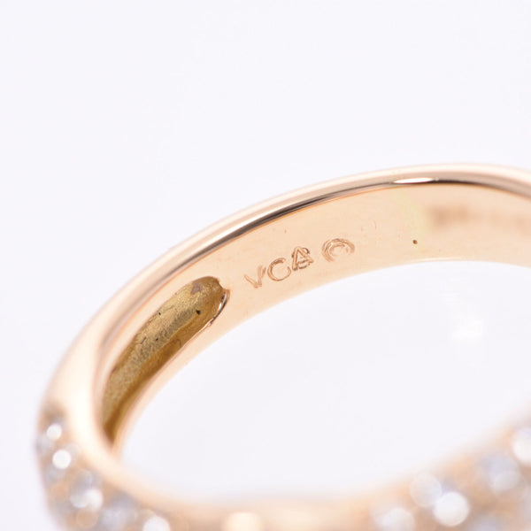 梵克雅宝（Van Cleef＆Arpels）椭圆形钻石戒指9号女士K18YG戒指/戒指A级二手Ginzo