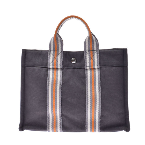 Hermes Fool Toe PM Ginza Limited Gray Unisex Canvas Handbag HERMES Used
