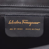 Ferragamo Ferragamo black gold hardware Ladies Leather 2WAY bag