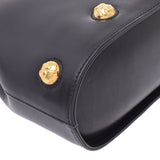 Ferragamo Ferragamo black gold hardware Ladies Leather 2WAY bag