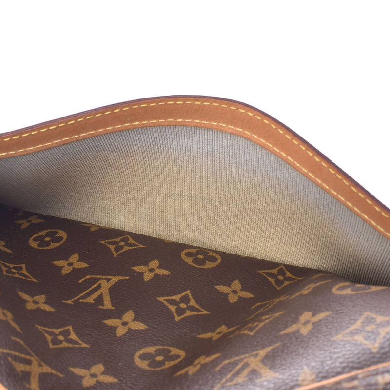 LOUIS VUITTON Louis Vuitton monogram reporter PM brown M45254 unisex monogram canvas shoulder bag B rank used silver storehouse