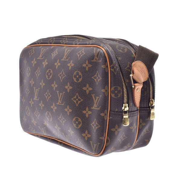 LOUIS VUITTON ルイヴィトン モノグラム リポーターPM ブラウン M45254 ユニセックス モノグラムキャンバス ショルダーバッグ Bランク 中古 銀蔵