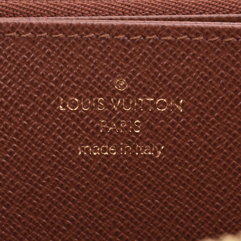 LOUIS VUITTON Louis Vuitton Monogram Zippy Wallet Brown M42616 Unisex Monogram Canvas Long Wallet Unused Ginzo