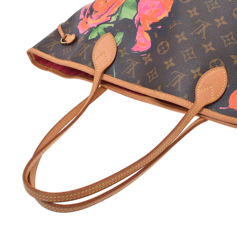 Pre-Owned Louis Vuitton LOUIS VUITTON Monogram Rose Neverfull MM Tote Bag  Brown Pink M48613 (Like New) 