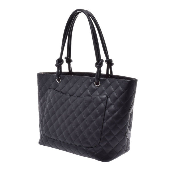 CHANEL シャネルラージ 
 14132 黒/黒 レディース レザー/エナメル トートバッグ
 
 中古