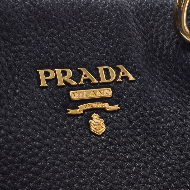 PRADA Prada,Totebag,Black BN2865,Ladies Leather,2WAY Bag AB Rank,使用银器。