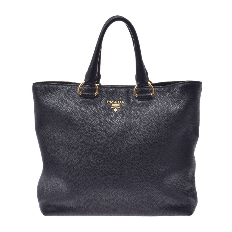 PRADA プラダ トートバッグ 黒 BN2865 レディース レザー 2WAYバッグ ABランク 中古 銀蔵