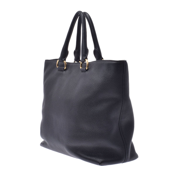 PRADA Prada Tote Bag Black BN2865 Ladies Leather 2WAY Bag AB Rank Used Ginzo
