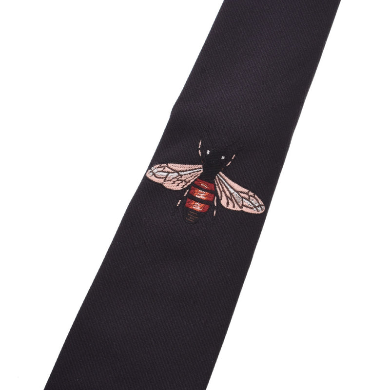 GUCCI Gucci Bee (Bee) Black Men's Silk/Cupra Tie A Rank Used Ginzo
