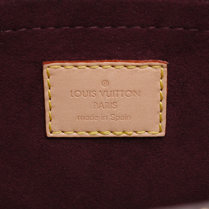LOUIS VUITTON Louis Vuitton monogram amplifier Lunt Montaigne MM 2WAY bag brown M41056 Lady's monogram canvas A rank used silver storehouse