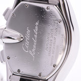CARTIER Cartier roadster chronograph men SS watch self-winding watch white clockface A rank used silver storehouse
