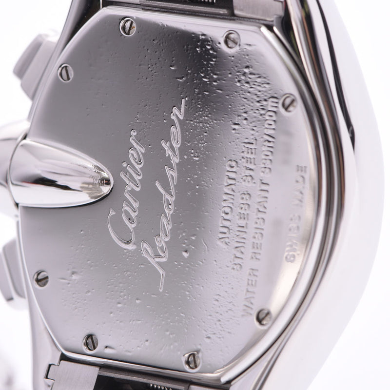 CARTIER カルティエ ロードスター クロノグラフ メンズ SS 腕時計 自動巻き 白文字盤 Aランク 中古 銀蔵