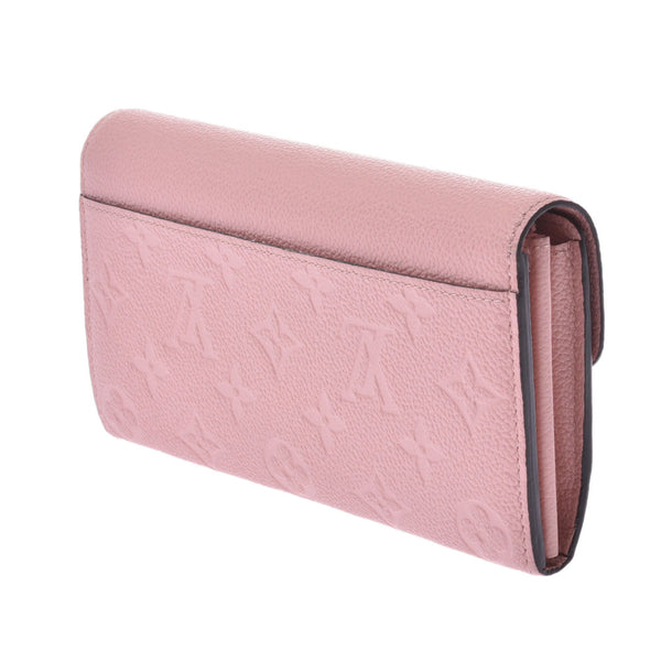 LOUIS VUITTON Louis Vuitton Monogram Anplant Portofeuille Sarah Rose M64082 Ladies Leather Wallet AB Rank Used Ginzo