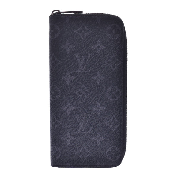 Louis Vuitton Monogram eclipse zippy wallet vernal Black / Gree m62295 men's wallet