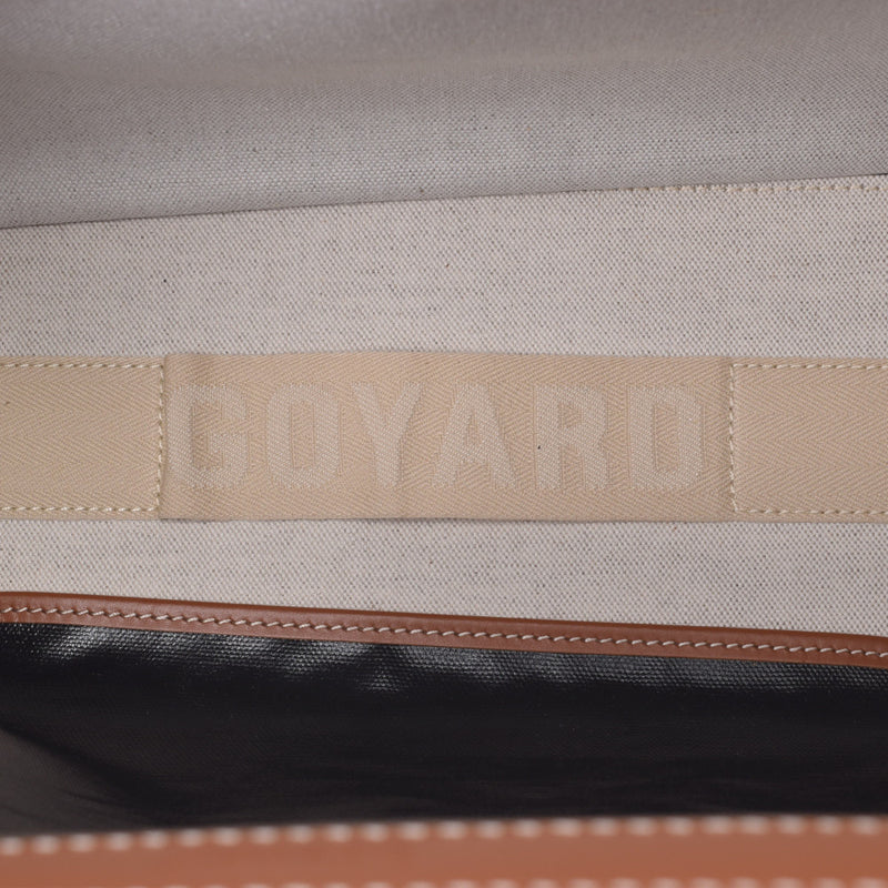 GOYARD GOYARD, Belsius PM Black/Tea, Unisex PVC/Leather, Totobag, Unused Silver Storage