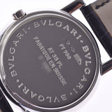 BVLGARI Bvlgari Amphitheatro AT35PL Boys PT950/Leather Watch Quartz White Dial A Rank Used Ginzo