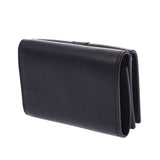 SAINT LAURENT, SunLaurent compact wallet, black, black, unisex, two, wallet, A-ranked, used silver.