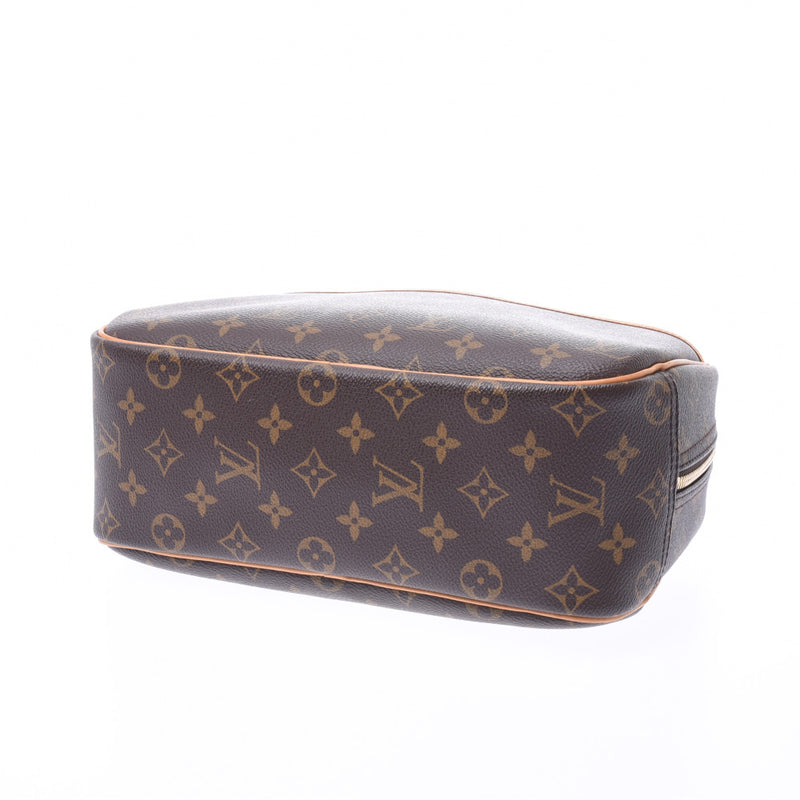 LOUIS VUITTON ルイヴィトン モノグラム トゥルーヴィル ブラウン M42228 ユニセックス モノグラムキャンバス レザー ハンドバッグ Bランク 中古 銀蔵