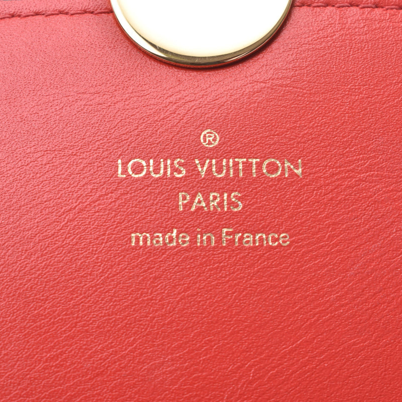 LOUIS VUITTON ルイヴィトン モノグラム ポルトフォイユ フロールコンパクト コクリコ M64587 レディース モノグラムキャンバス レザー 二つ折り財布 ABランク 中古 銀蔵