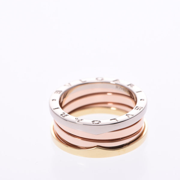 BVLGARI ブルガリ B-ZEROリング 3カラー #57 16号 ユニセックス K18YG/PG/WG リング・指輪 Aランク 中古 銀蔵